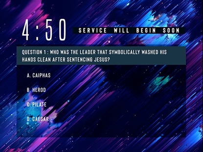 ASCENSION BIBLE TRIVIA COUNTDOWN