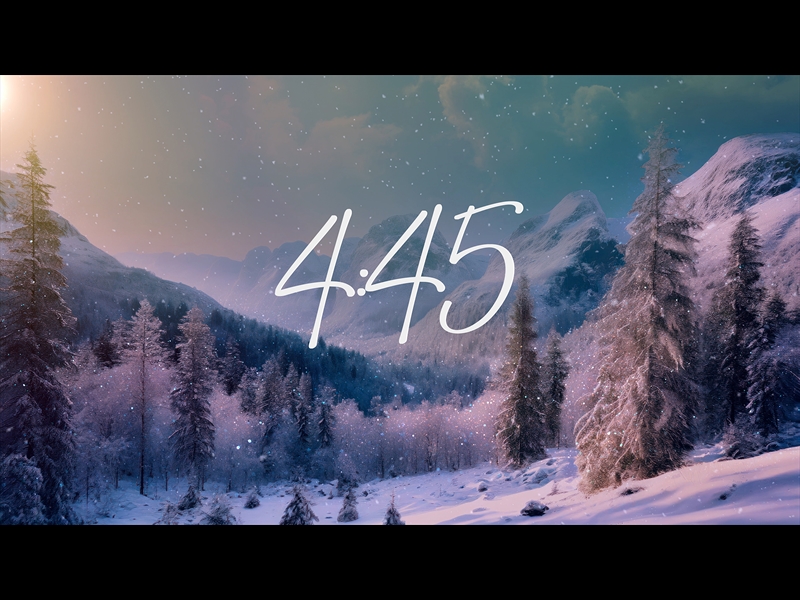 CHRISTMAS SNOW MINIMAL COUNTDOWN