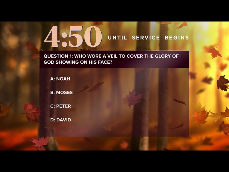 FALL WOODS TRIVIA COUNTDOWN