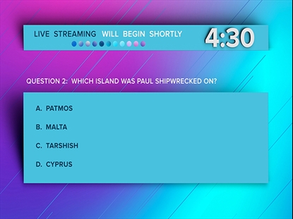 LIVE STREAM VOL 2 BIBLE TRIVIA COUNTDOWN