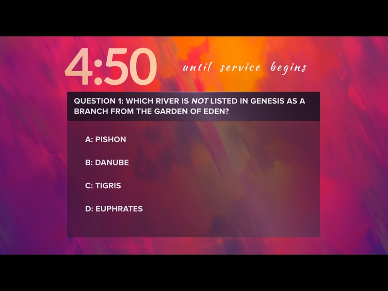 PAINTED FALL TRIVIA COUNTDOWN