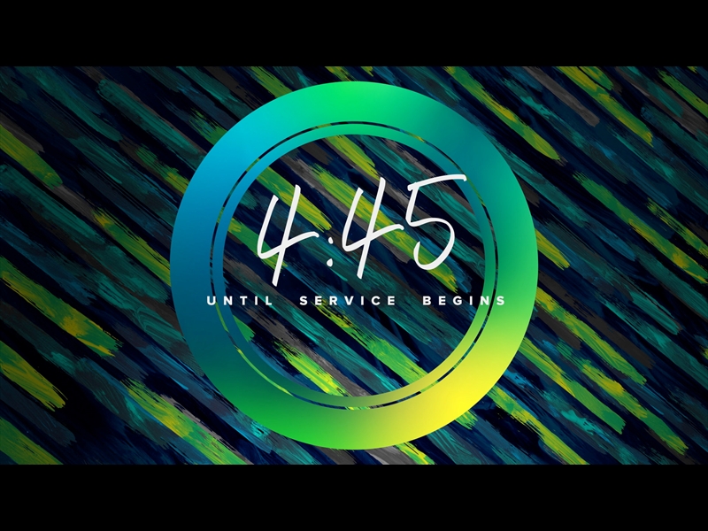 PALM SUNDAY COLOR BRUSH COUNTDOWN