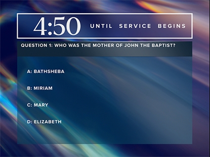 SACRED LIGHT TRIVIA COUNTDOWN