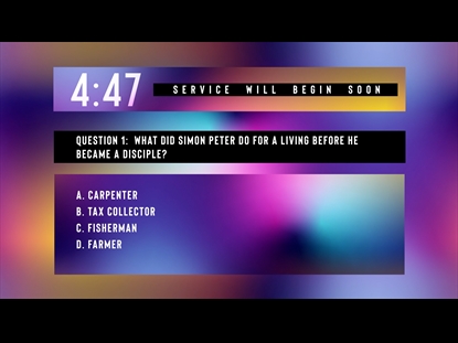 SOLSTICE BIBLE TRIVIA COUNTDOWN