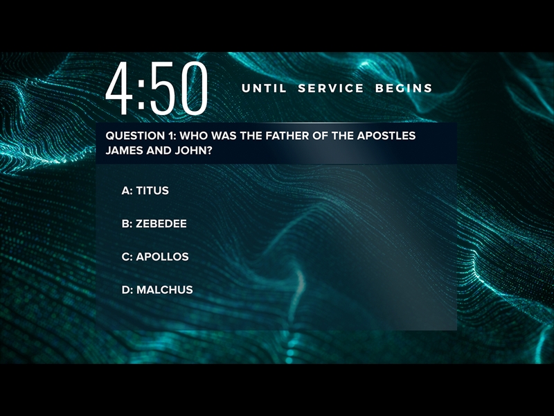 WAVE LINES TRIVIA COUNTDOWN