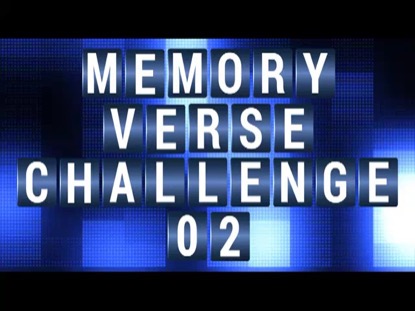 MEMORY VERSE CHALLENGE 2 COUNTDOWN