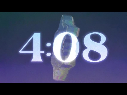 GLASS SNOWFLAKE COUNTDOWN 5 MINUTE 01