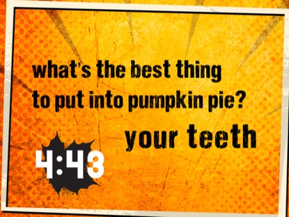 Thanksgiving Grunge Joke Countdown | I Love Kids Church ...
