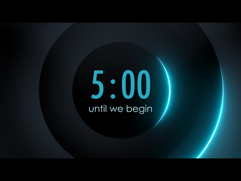 CONCENTRIC BLUE COUNTDOWN