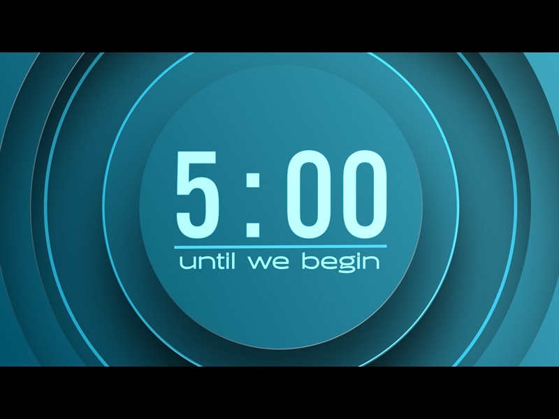 ELECTRIC BLUE CIRCLE COUNTDOWN