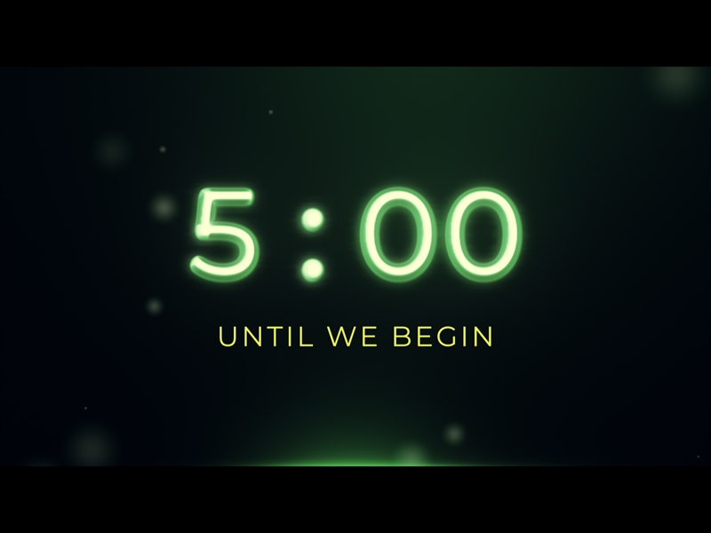 GREEN NEON COUNTDOWN