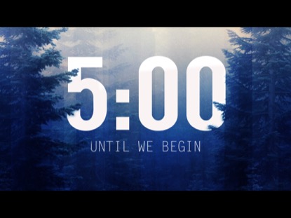 CALMING NATURE BLUE COUNTDOWN