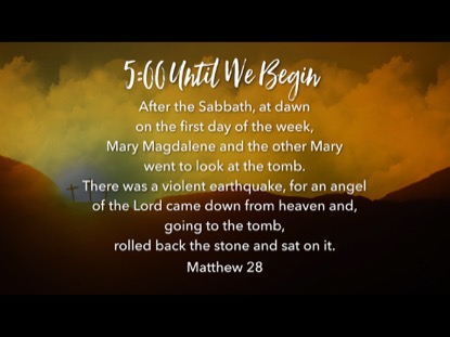 EASTER HILLS SCRIPTURE COUNTDOWN
