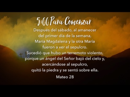 EASTER HILLS SCRIPTURE COUNTDOWN - SPANISH