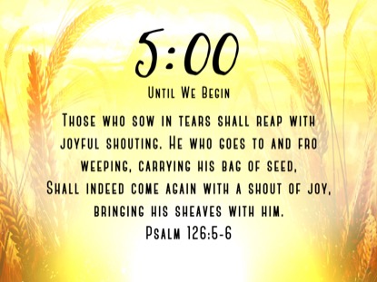 HARVEST SOWING 1 SCRIPTURE COUNTDOWN