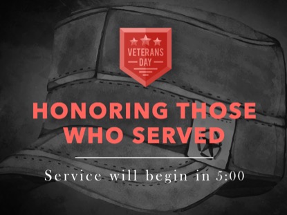 HONORING OUR VETS COUNTDOWN