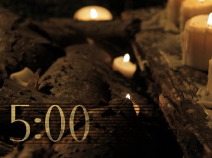RUSTIC CANDLE COUNTDOWN