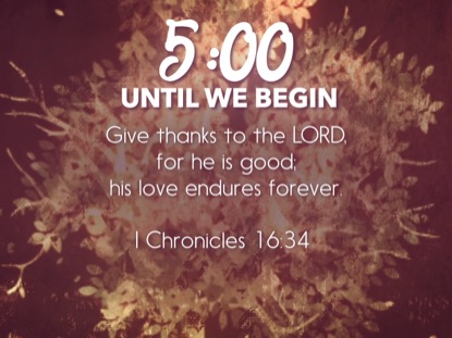 THANKSGIVING GRATITUDE SCRIPTURE COUNTDOWN