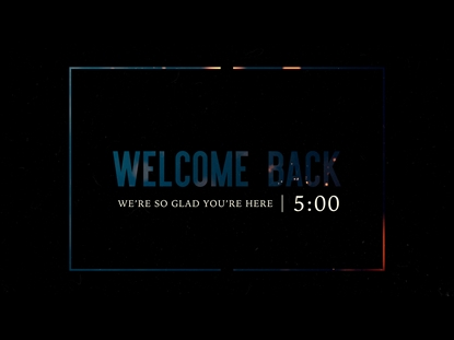 WELCOME BACK COUNTDOWN