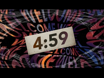 WELCOME PLASTIC WRAP COUNTDOWN