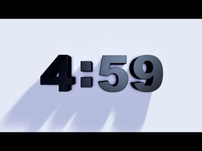 HEAVENLY CLOCK COUNTDOWN BLACK