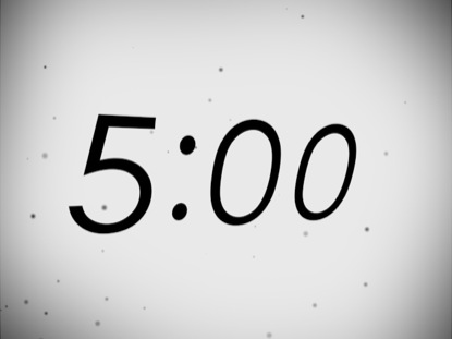 MELLOW BLACK AND WHITE COUNTDOWN WITH RISING PARTICLES