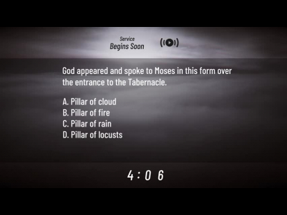 ABOVE THE CLOUDS TRIVIA COUNTDOWN