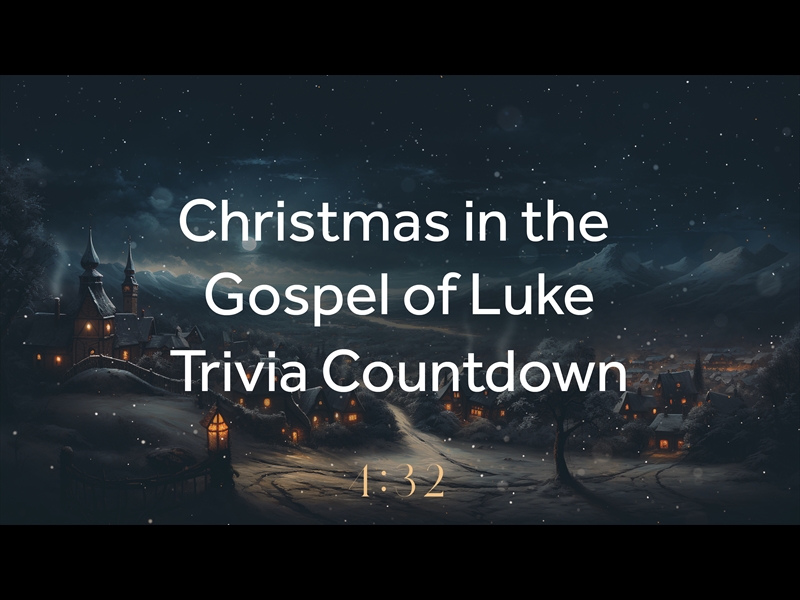CHRISTMAS VILLAGES TRIVIA COUNTDOWN