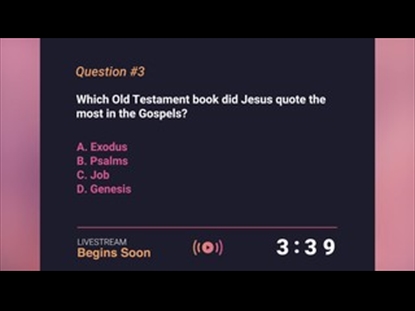 EASTER MORNING TRIVIA D COUNTDOWN