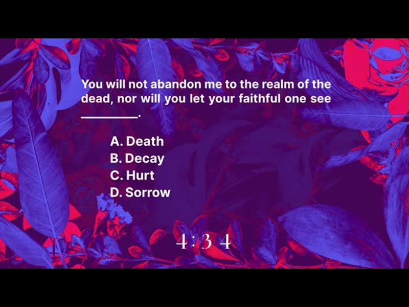 EASTER NEON TRIVIA COUNTDOWN