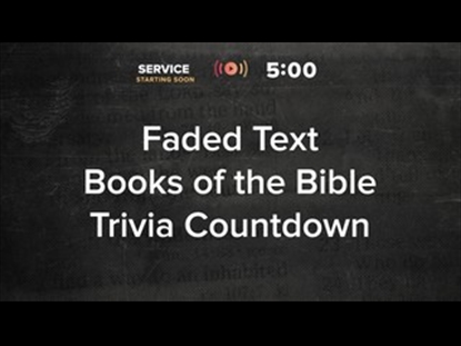 FADED TEXT TRIVIA COUNTDOWN