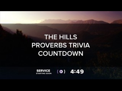 THE HILLS PROVERBS TRIVIA COUNTDOWN
