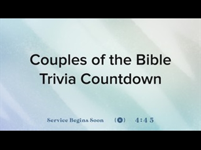 WEDDING DAY TRIVIA COUNTDOWN