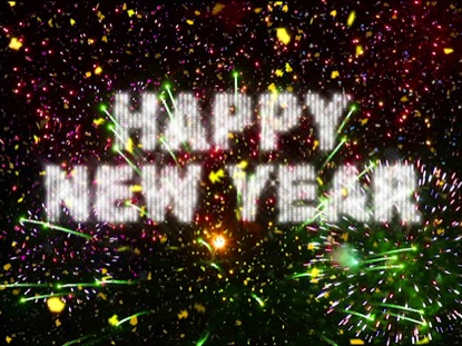 NEW YEAR REAL FIREWORKS AND CONFETTI LOOP