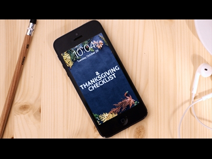 A THANKSGIVING CHECKLIST