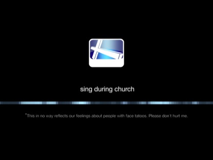 WHEN YOU DON'T... SING DURING CHURCH