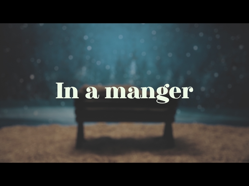 IN A MANGER
