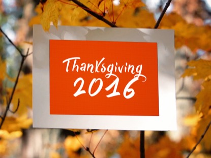 THANKSGIVING 2016