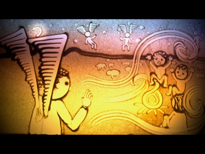 CHRISTMAS SAND DRAWING 3: LUKE 2:1-20