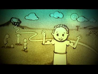 CHRISTMAS SAND DRAWING 4: LUKE 2:21-40