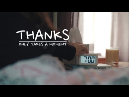 THANKS ONLY TAKES A MOMENT