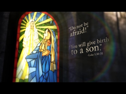 STAINED GLASS NATIVITY