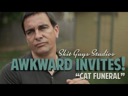 AWKWARD INVITES: CAT FUNERAL