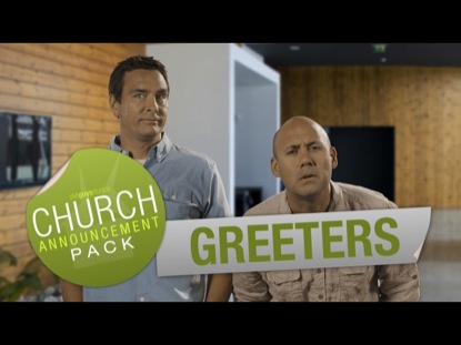 CHURCH ANNOUNCEMENT GREETERS