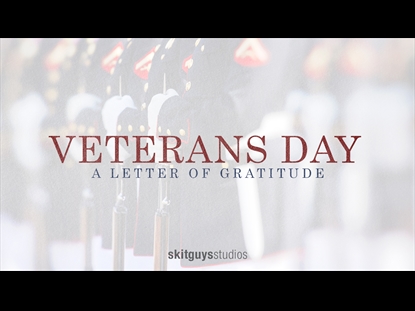 VETERANS DAY A LETTER OF GRATITUDE