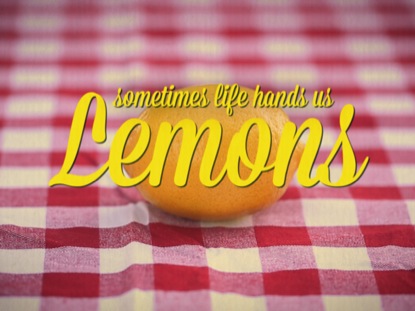 SOMETIMES LIFE HANDS US LEMONS