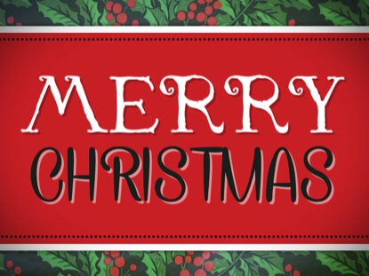 HOLLY MERRY CHRISTMAS LOOP