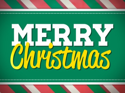 STRIPES MERRY CHRISTMAS LOOP