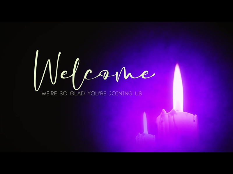CANDLES FOR CHRISTMAS WELCOME LOOP