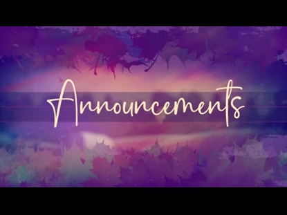 GIVE THANKS ANNOUNCEMENTS LOOP